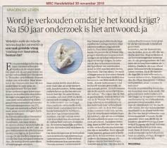 Hoe word je verkouden, na 150 jaar het antwoord!